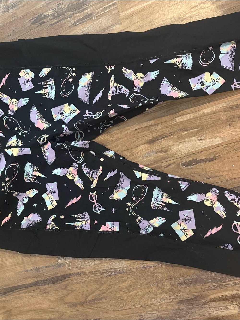 torrid Black Leggings with Pastel Wizardry Print